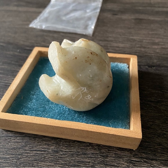 Vintage Star Marble Stone Hand Carved Polar Bear with COA - Picture 5 of 6